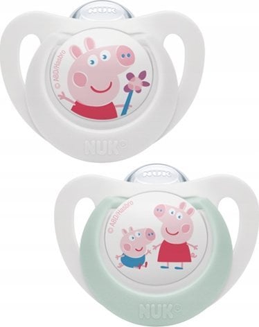 NUK NUK Schnuller Peppa Pig Star 0-6 M. 2 Stück