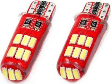 AMiO LED CANBUS 15SMD 4014 T10e (W5W) SILCA White 12V