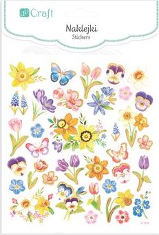 Dalprint Naklejki DPCRAFT Kwiatki 35szt. Dalprint