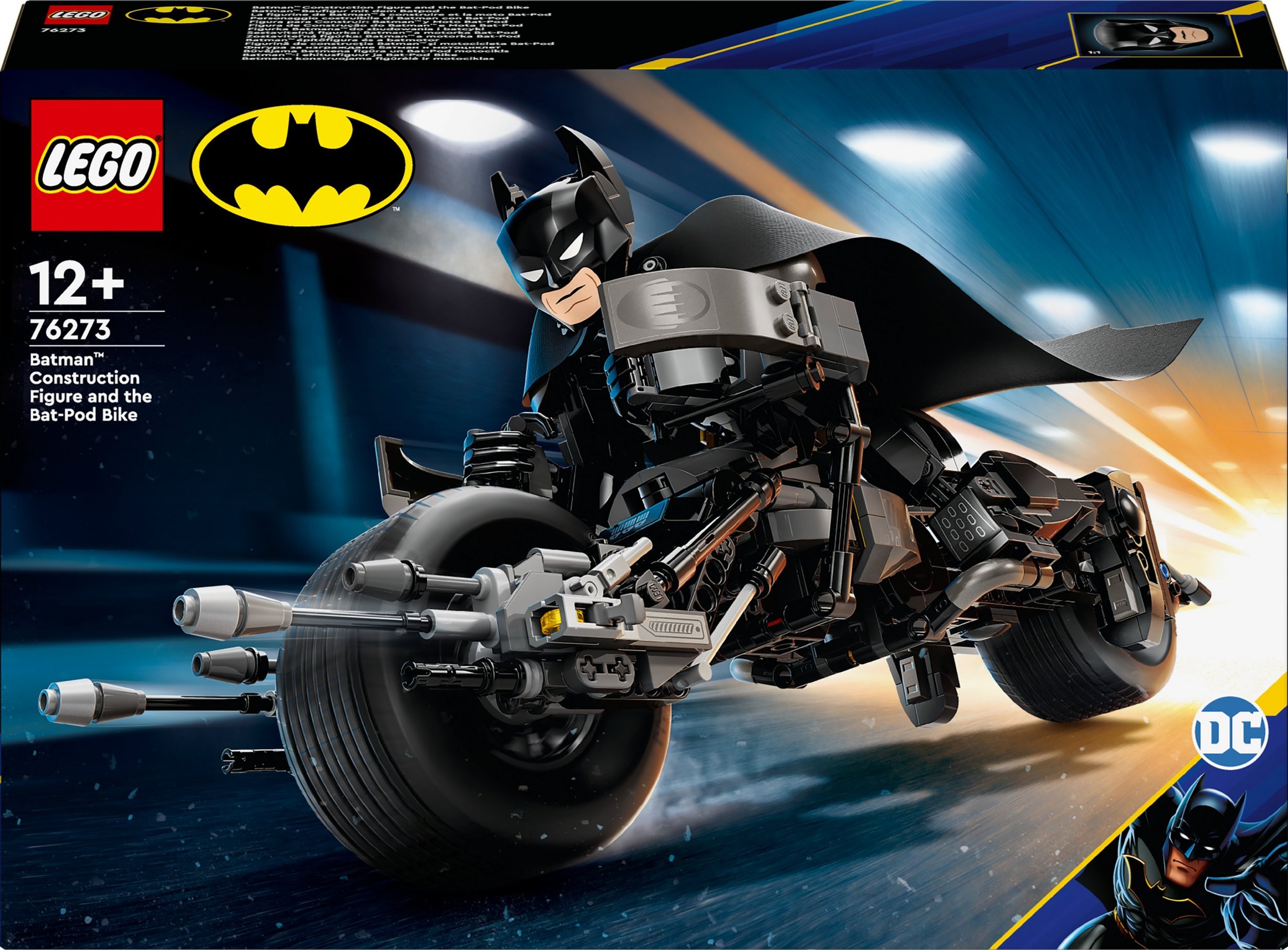 LEGO DC Batman Figurka Batmana™ do zbudowania i batcykl (76273)