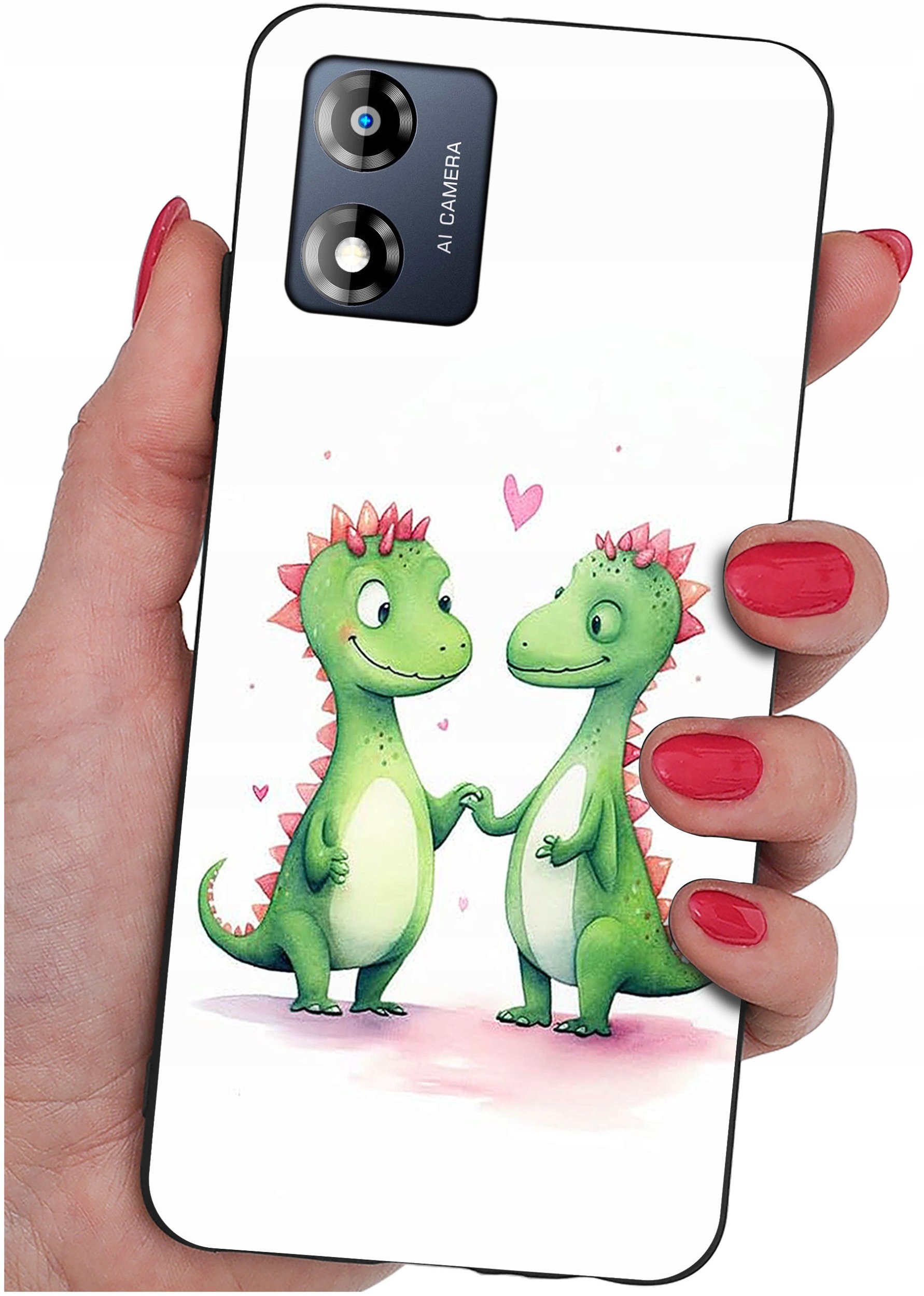 Etui do Motorola Moto E13 WZORY |SILIKONOWE MATT CASE + SZKŁO 9H