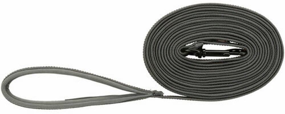 Trixie Fusion Tracking, smycz, dla psa, szara, taśma parciana, M–XL: 5 m/17 mm, gumowana