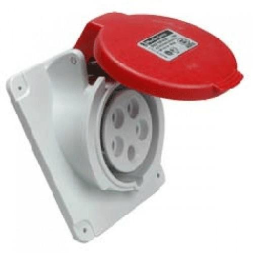 Schneider Gniazdo tablicowe 5P 16A 400V czerwone IP44 (PKF16F435)