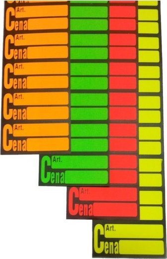 StudioCen Ceny samoprzylepne na pasku żółte - 100 etykiet