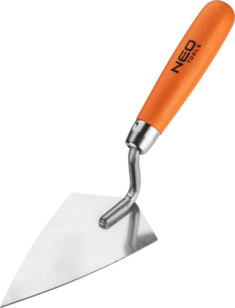 Neo kielnia sztukatorska ostra 140x80mm uchwyt drewniany (50-121)