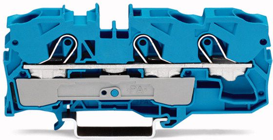 Wago Złączka szynowa 3-przewodowa 10mm2 niebieska TOPJOBS (2010-1304)
