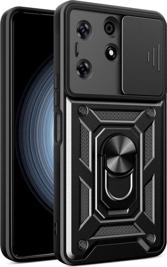 Braders Etui Pancerne Hybrid Armor Camshield do Tecno Spark 10 z osłoną na aparat
