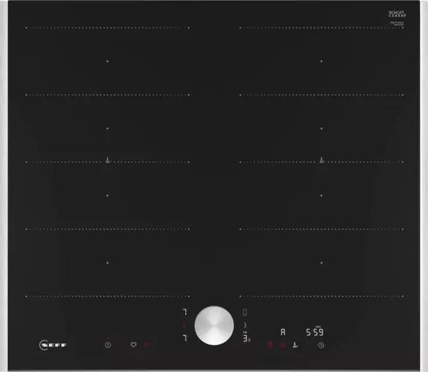 Płyta grzewcza Neff Neff T66TTX4L0 N 90, independent hob (black/stainless steel, 60 cm)