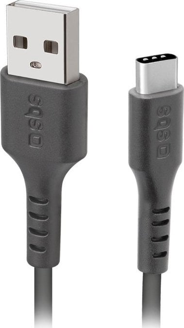 Kabel USB SBS Mobile USB-A - USB-C 1.5 m Czarny (TECABLEMICROC30K)