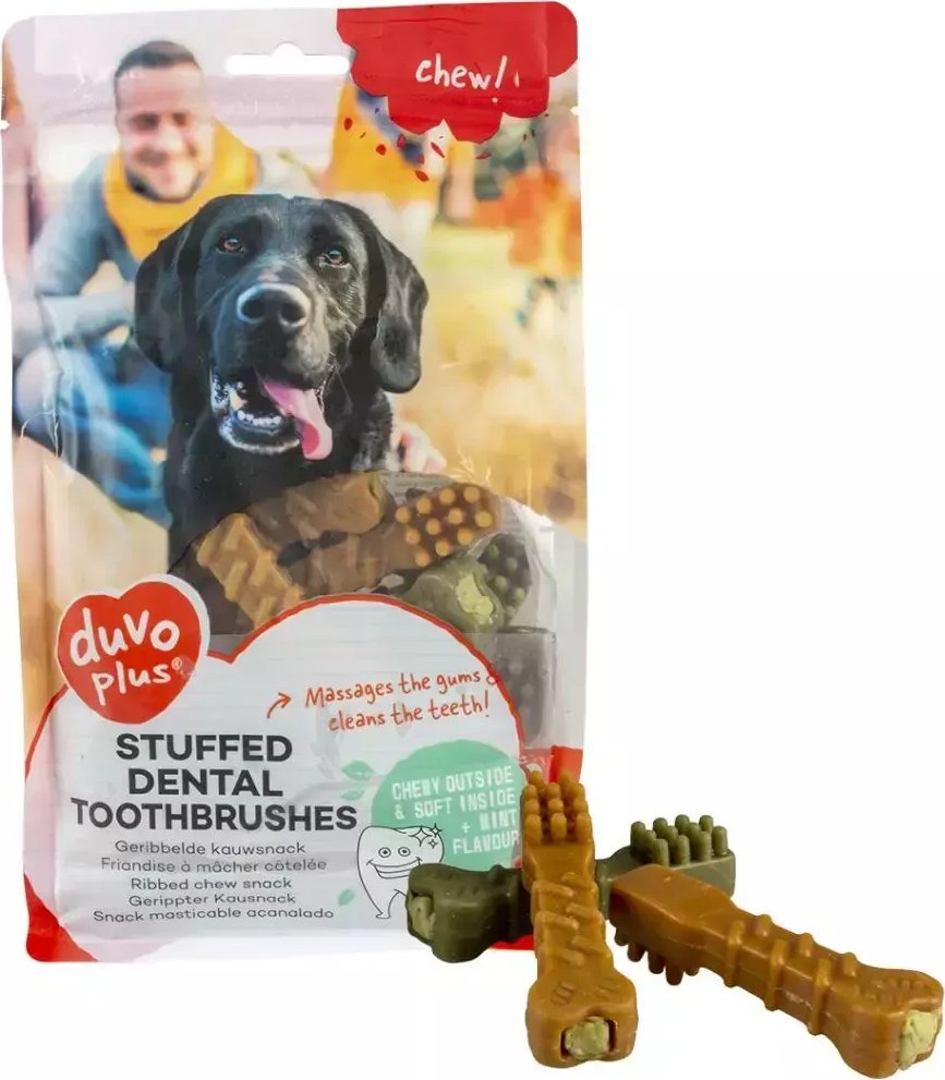 Duvo+ Duvo+ Przysmak Dentystyczny dla Psa Szczoteczki 9,6cm 400g