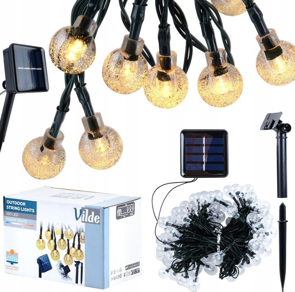 Vilde Girlanda Ogrodowa Świąteczna Solarna ORION LED 10 m 100 szt.