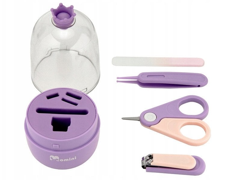 MOMINI -ZESTAW DO PIELĘGNACJI PAZNOKCI NIEMOWLĄT LILAC