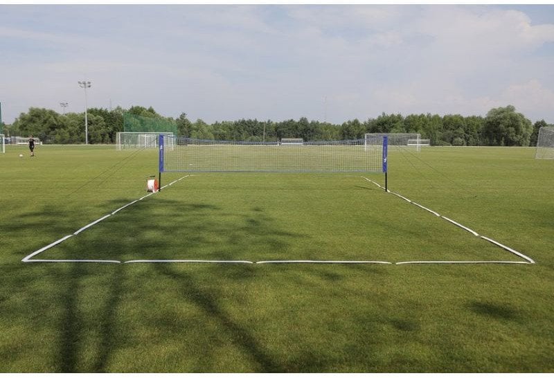 YakimaSport Taśma do siatkonogi, linie do wyznaczania pola gry Niebieski