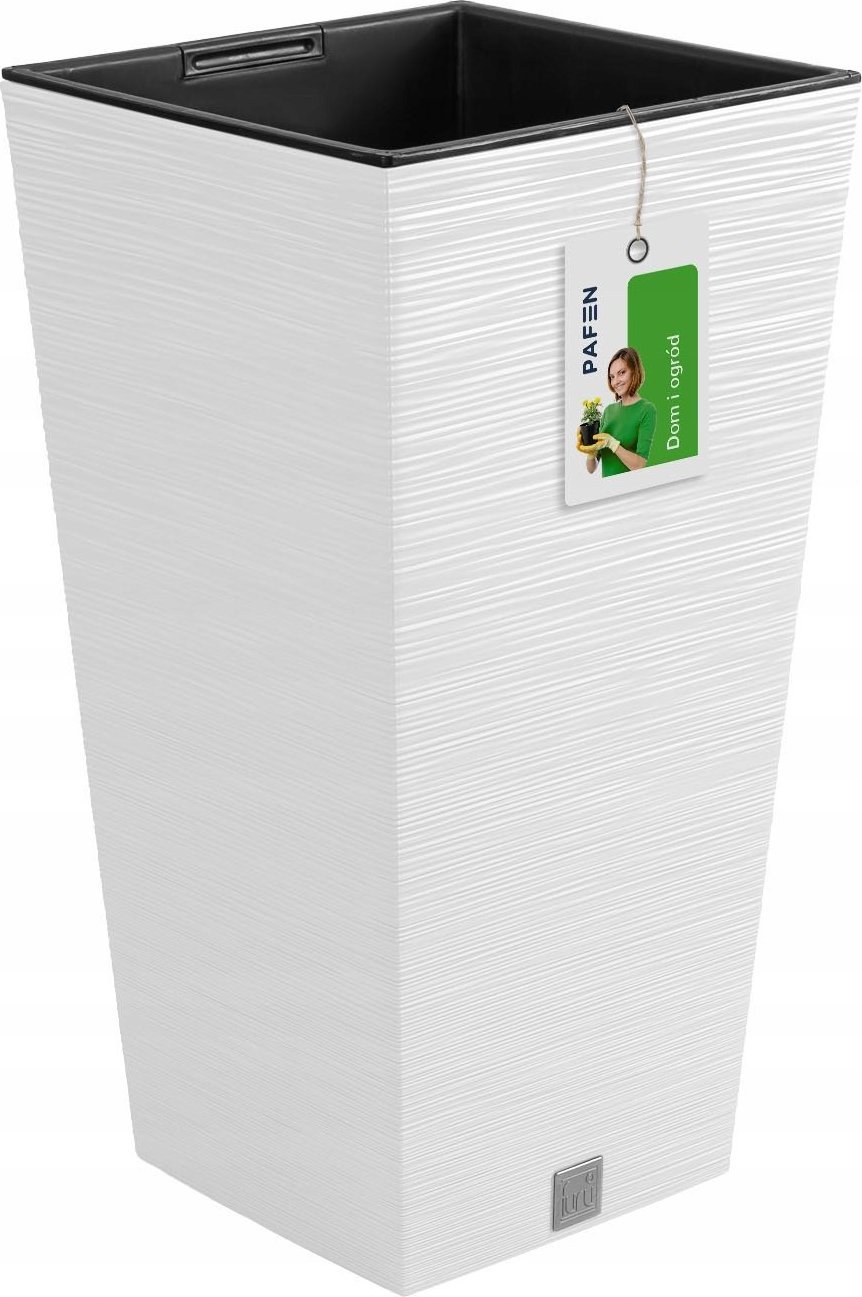 Prosperplast Doniczka na kwiaty Donica Furu DFSH400 Biała