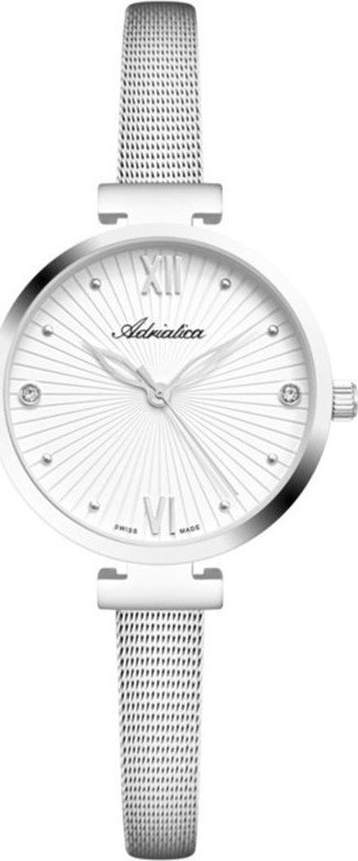 Zegarek Adriatica Zegarek damski Adriatica A3781.5183Q CYRKONIE srebrny