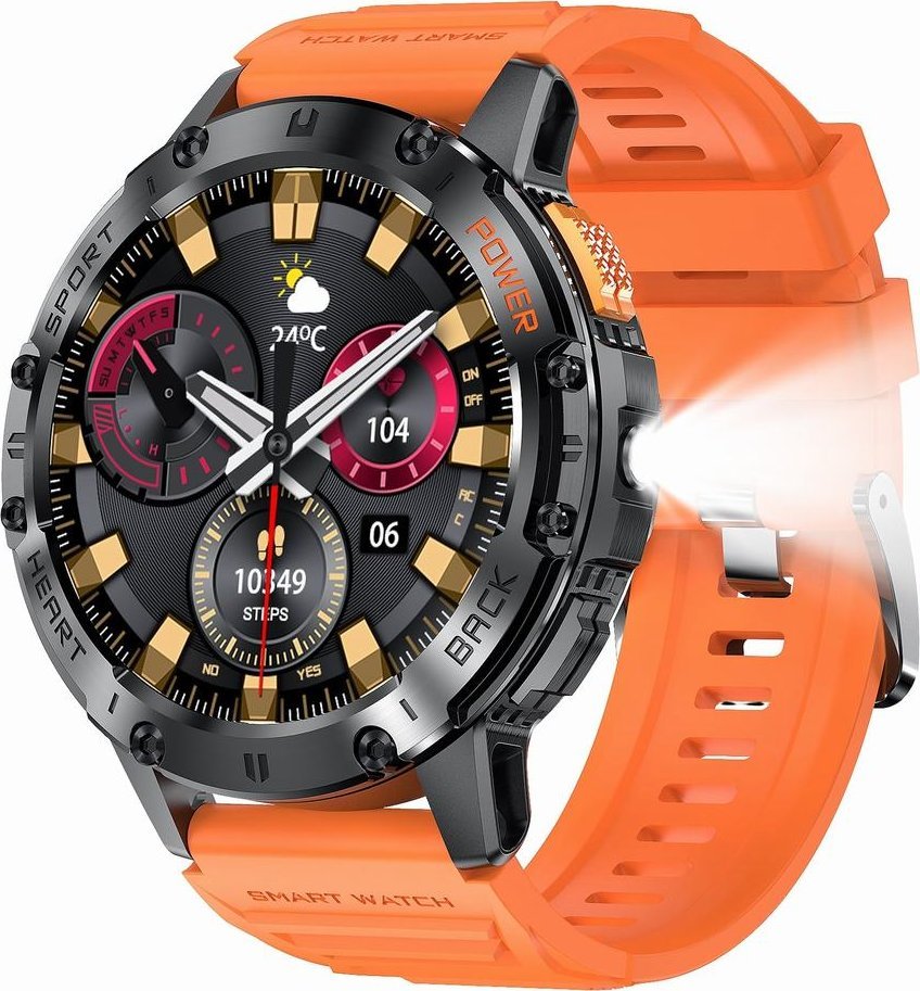 Smartwatch Gravity GT22-3 Pomarańczowy (GT22)