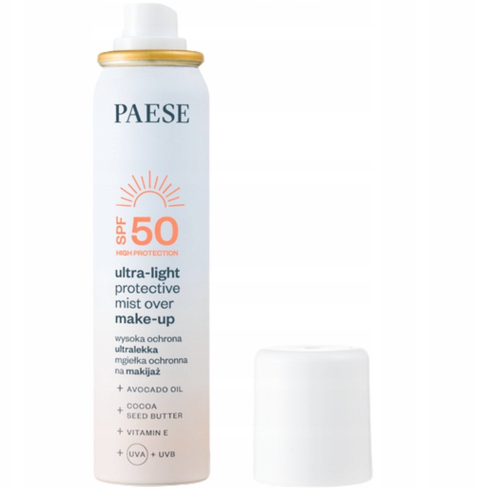 Paese Ultralekka mgiełka ochronna na makijaż SPF50 75ml