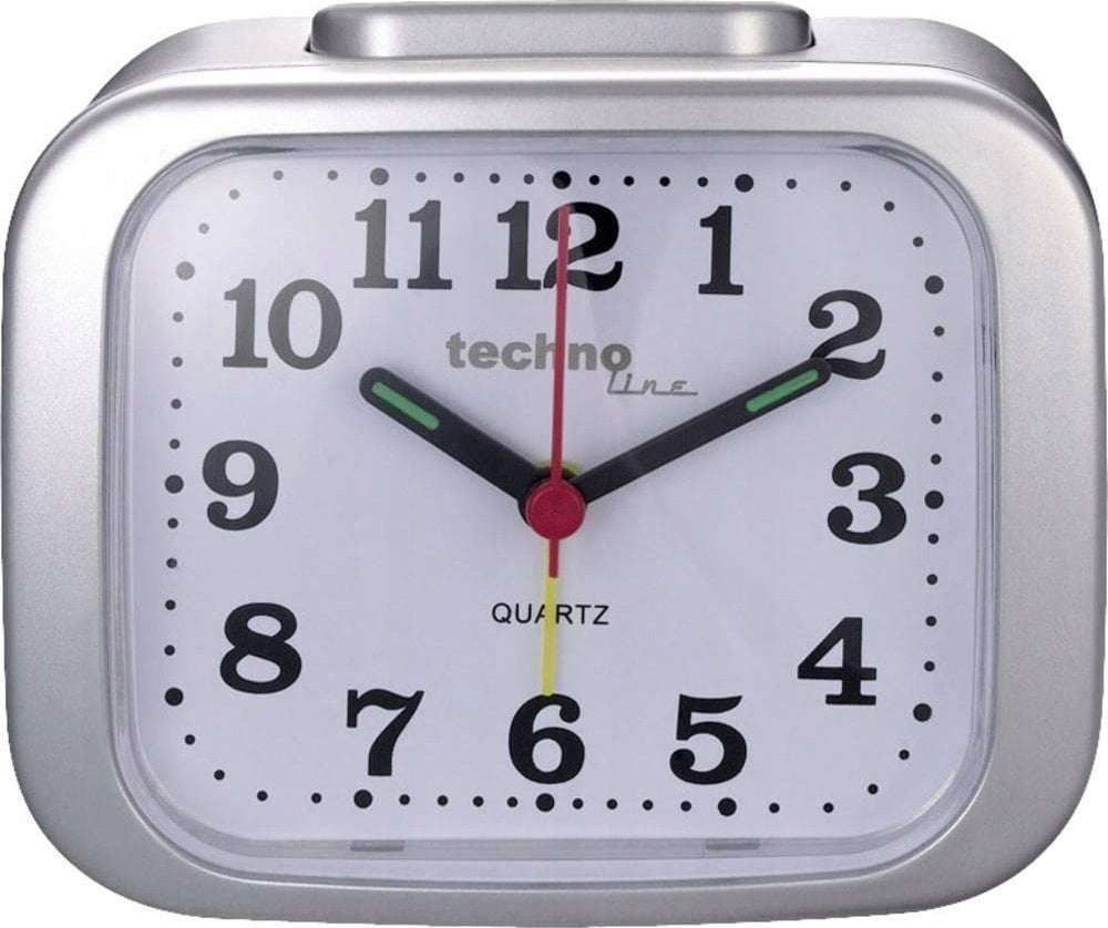TechnoLine Modell XL analogový budík, stříbrný