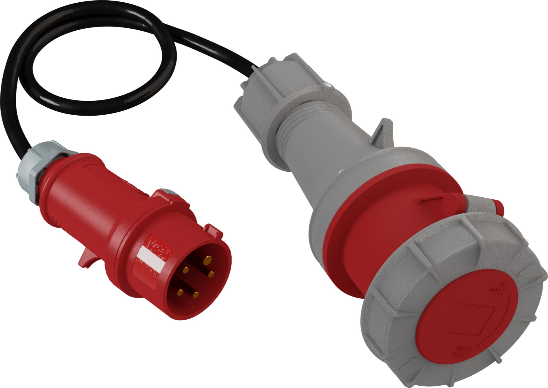 Doktorvolt Adapter 1m z wtyczki CEE 400V/32A/5P na gniazdo siłowe 400V/63A/5P 2797