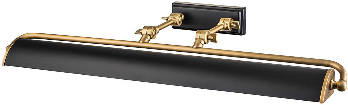 Ścienna lampa Winchfield WINCHFIELD-PLL-AB-MB do salonu czarny mosiądz