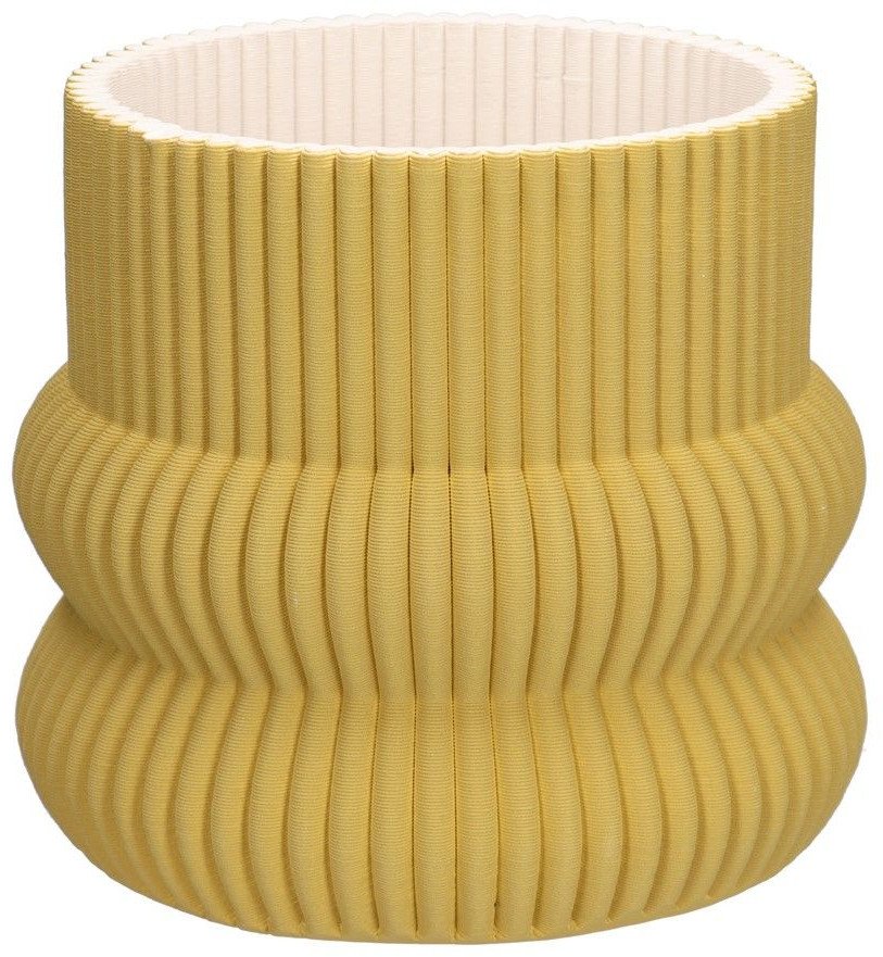 RITUALI DOMESTICI LINO Żółta osłonka na doniczkę 24 x 19.5 cm