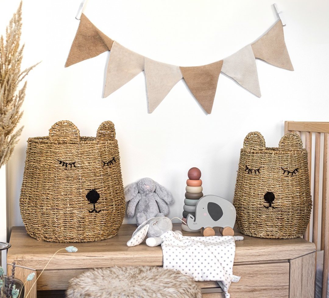 OlsenHome - Børnekurve 2 Stk Bamse