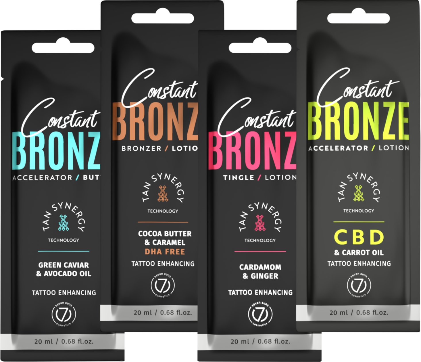 7suns Constant Bronze Seria 4 Balsamów Po 20ml