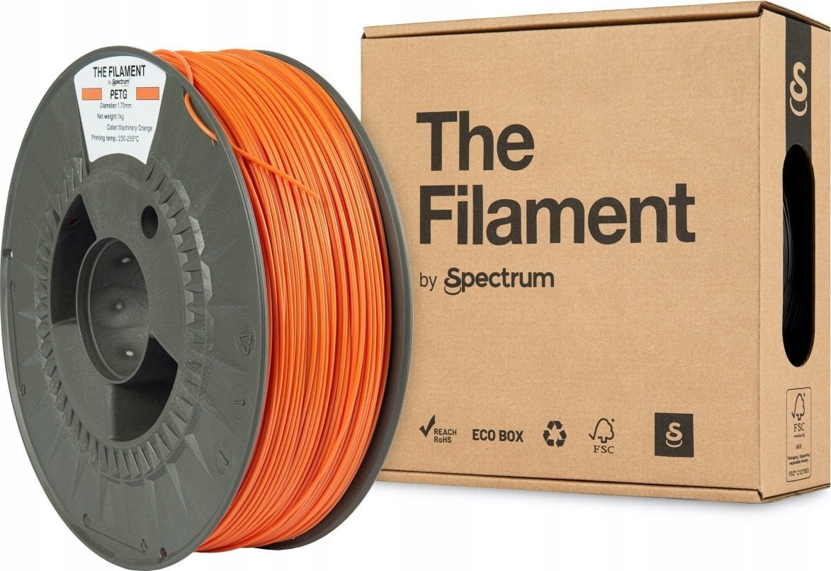 The Filament 3D filament, PETG, 1,75mm, 1000g, TF-24024, machinery orange