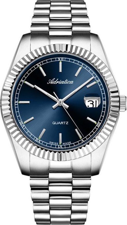 Zegarek Adriatica Zegarek męski Adriatica A1090.5115Q srebrny