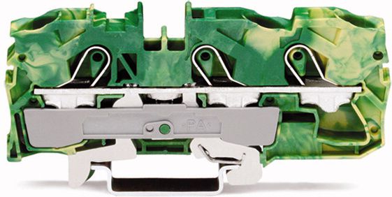 Wago Złączka szynowa ochronna 3-przewodowa 10mm2 żółto-zielona (2010-1307)