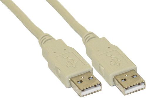 Kabel USB InLine USB-A - USB-A 5 m Biały (34350H)