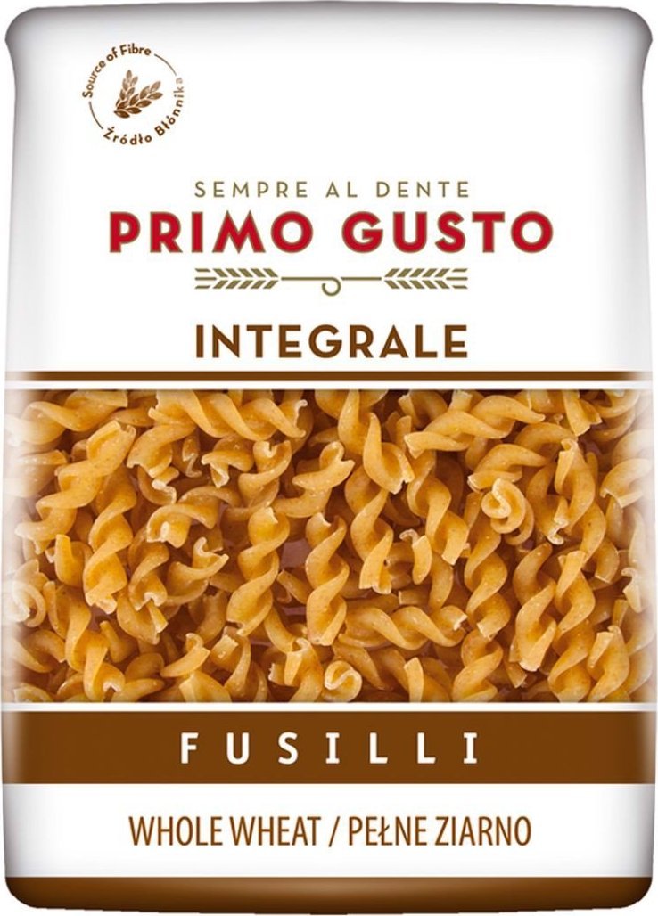Primo Gusto Primo Gusto Integrale Makaron pełnoziarnisty świderki 500 g