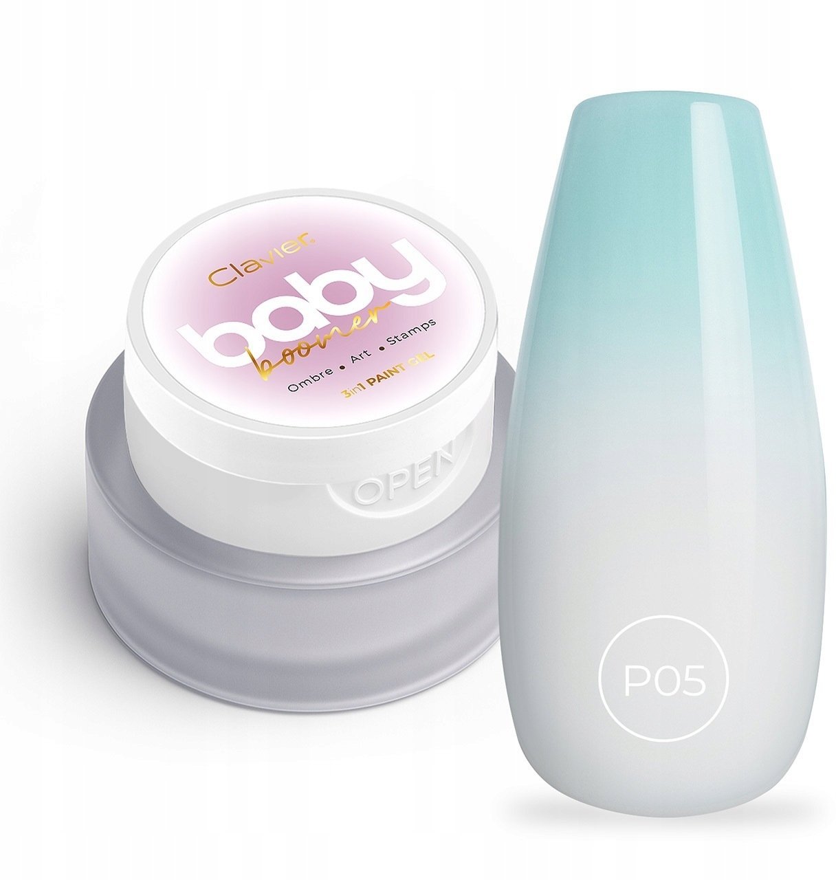 Silcare CLAVIER_Baby Boomer budujący żel 3w1 P05 Bluelle 3g