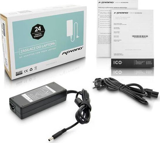 Zasilacz do laptopa Movano 90 W, 3 mm, 4.6 A, 19.5 V (ZZ/DEL195462P)