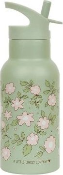 A Little Lovely Company Kubek ze słomką dla dzieci BLOSSOMS SAGE 350 ml / A Little Lovely Company