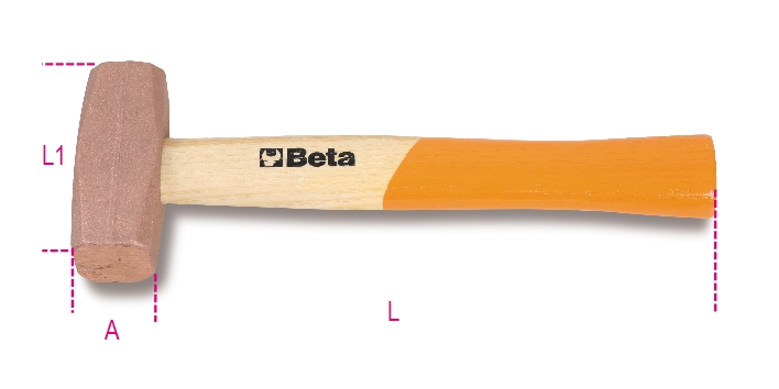 Beta Tools Młotek specjalistyczny rączka drewniana 2kg 300mm (1385/2000)
