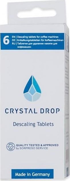 Crystal Drop Descaling tablets CRYSTAL DROP 6 pcs. (Nivona, Miele, Delonghi, Siemens, Bosch, Jura, Melitta