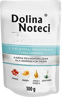 Dolina Noteci MINI Z CIELĘCINĄ, POMIDORAMI I MAKARONEM 100g