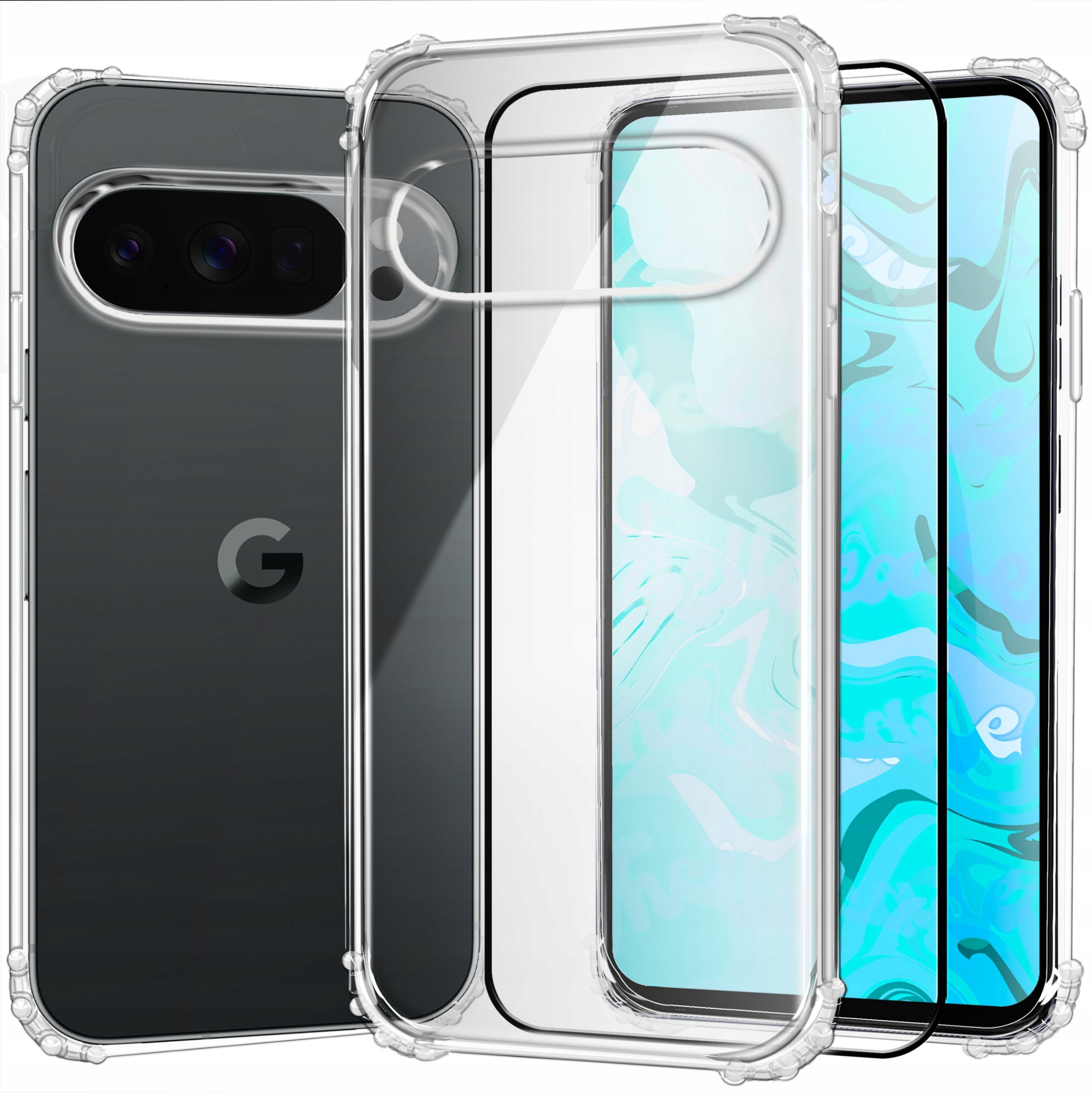 ETUI PANCERNE DO GOOGLE PIXEL 10 PRO XL | CASE SILIKON ANTI SHOCK SZKŁO