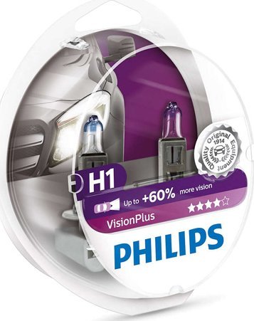 Philips ŻAR.SAM.12258VPS2 H1 55W VISIONPLUS +50% KPL - 36322728