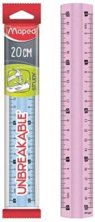 Maped Linijka Study niełamliwa 20cm mix 2 kolorów (245410)