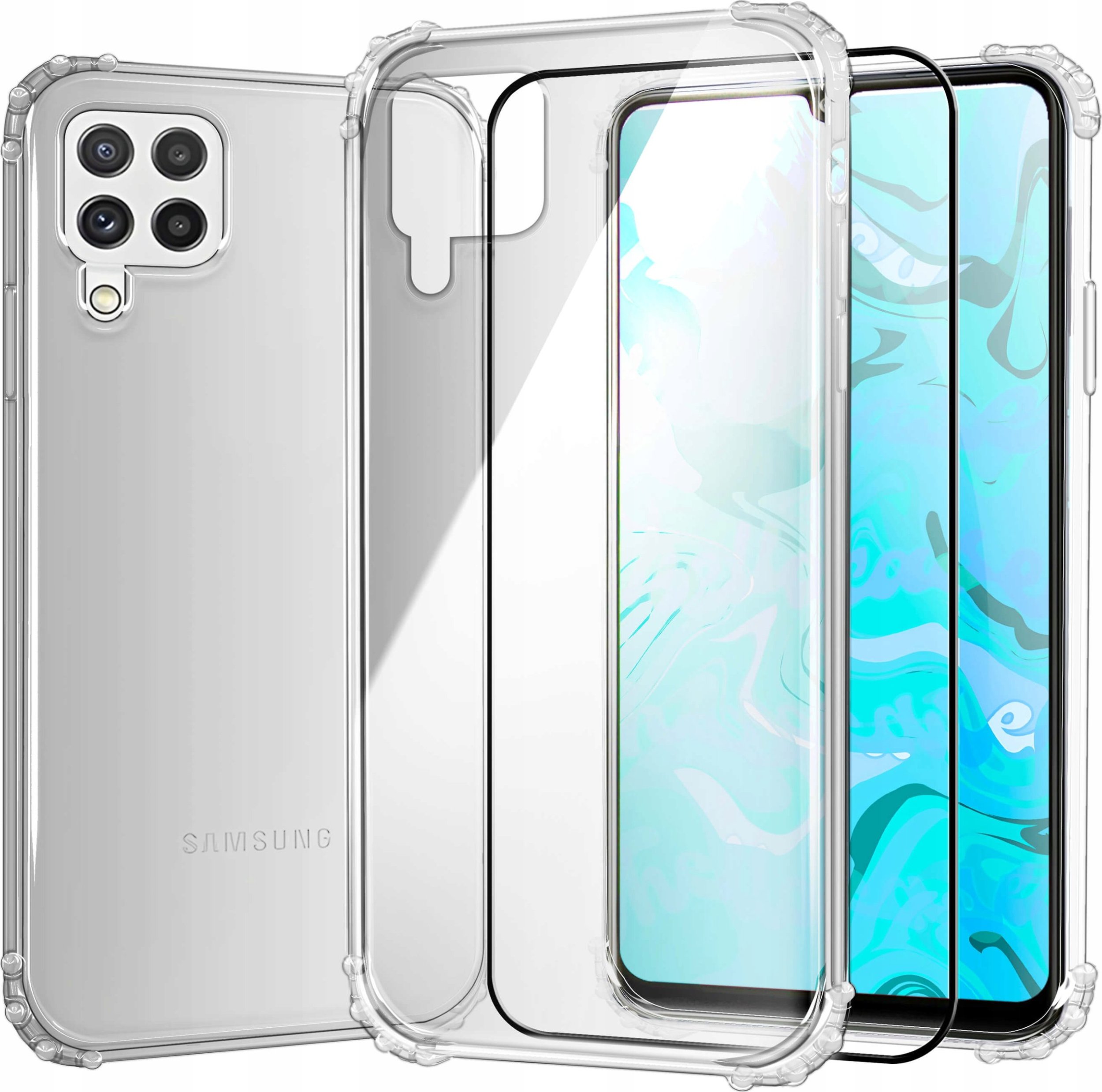 Hello Case ETUI PANCERNE DO SAMSUNG GALAXY A22 5G | CASE SILIKON GUMOWE SLIM SZKŁO