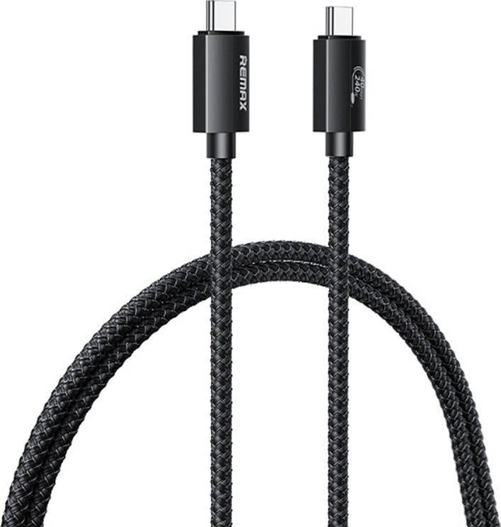 Kabel USB Remax USB-C - USB-C 1 m Czarny (RC-C039)