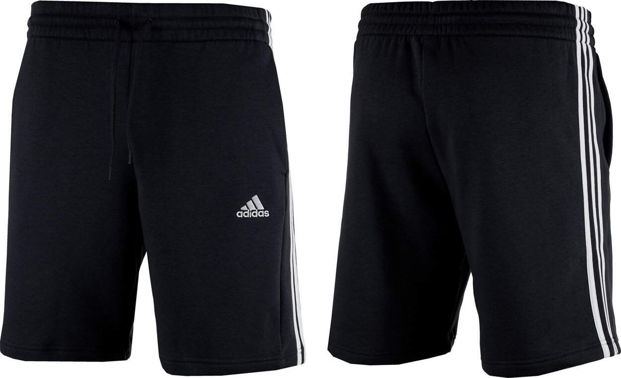 Adidas Spodenki męskie adidas Essentials Fleece 3-Stripes czarne IB4026 XL