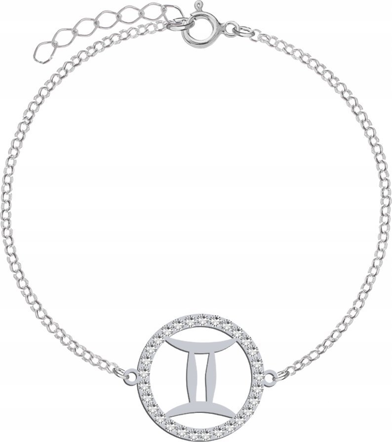 Radziszewska Jewellery Srebrna Bransoletka Znak Zodiaku BLIŹNIĘTA DEDY