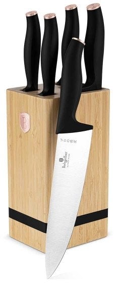 Berlinger Haus Zestaw Noży Berlinger Haus Bh-2970 Black Rose W Bloku Bambusowym