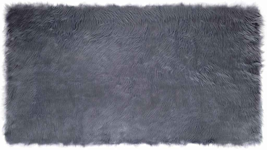 vidaXL Sztuczny dywan owczy antracytowy Poliester 60 x 110 cm