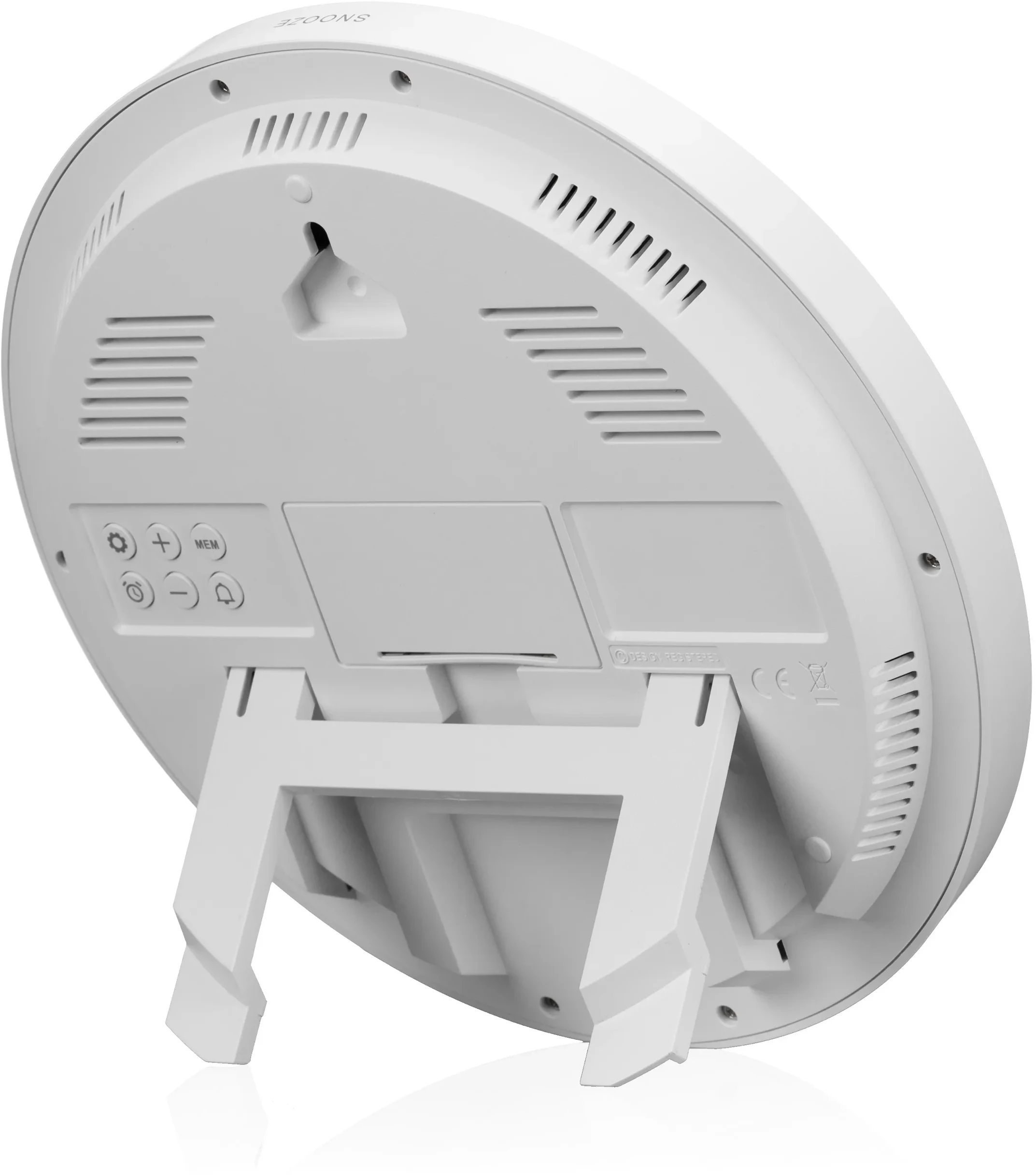 KIENZLE DCF Radio-Control.Wall Clock w.Room Tep.Display white