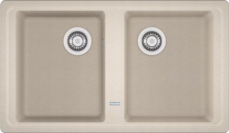 Zlewozmywak wpuszczany BASIS BFG 620 Fragranit+ orzechowy, odpływ zatyczkowy