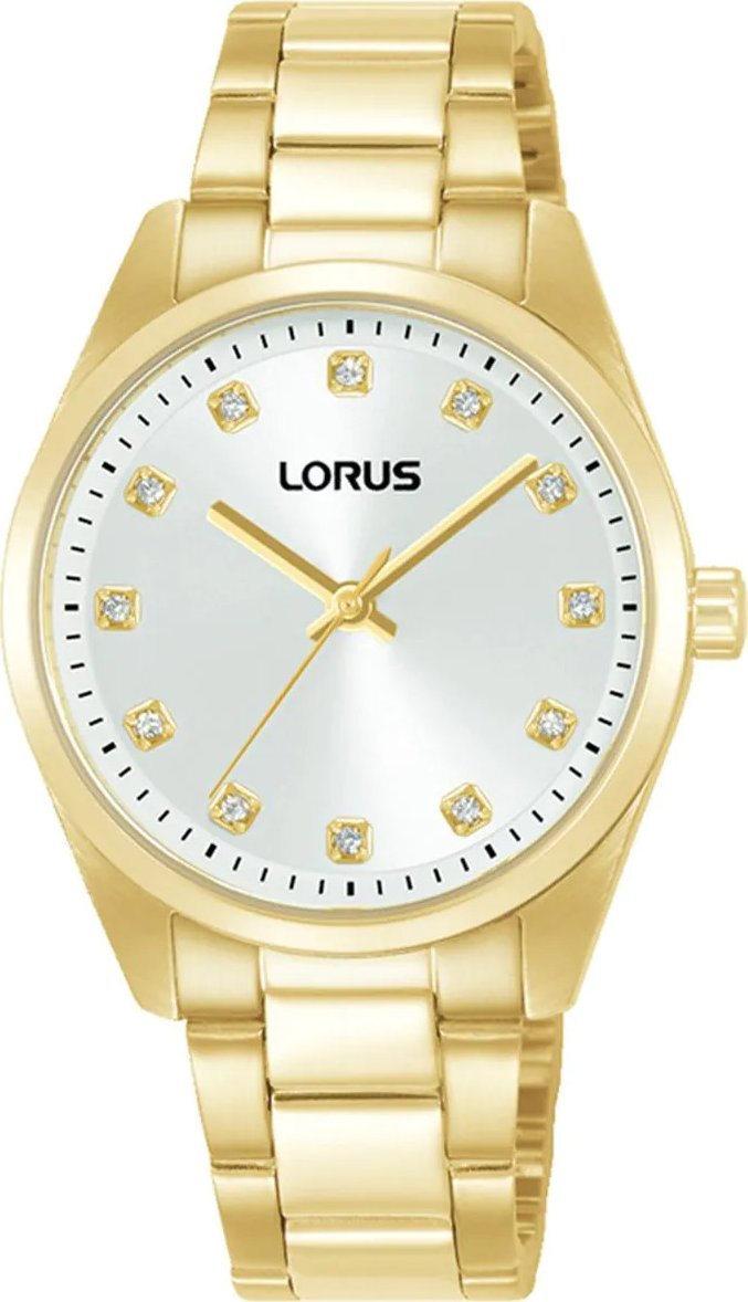 Zegarek damski Lorus RG328XX9 CYRKONIE złoty